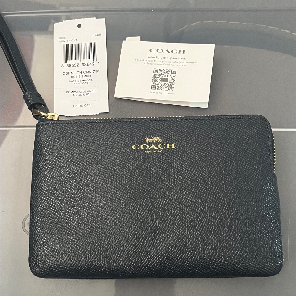 COACH IM/MIDNIGHT.CSRN LTH CRN ZIP